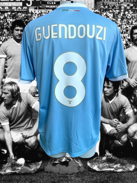 Guendouzi's Match-Issued Shirt, Lazio vs Empoli 2024 - Special 50th Anniversary First Scudetto