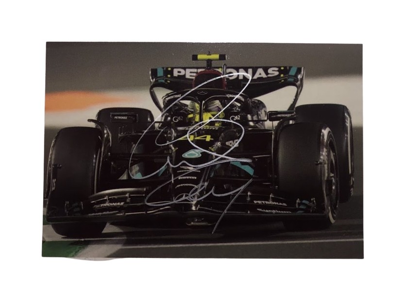 Fotografia - Autografata da Lewis Hamilton