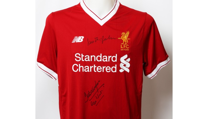 Official LFC 125 "1965" Shirt Signed by Hunt, St John and Callaghan