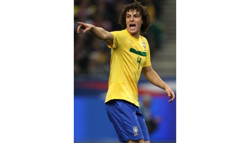David Luiz's Brazil Match Shirt, Copa America 2011