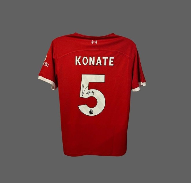 Maglia ufficiale Ibrahima Konaté Liverpool, 2023/24 - Autografata 