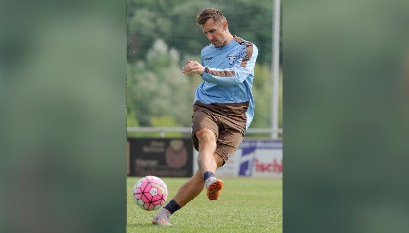 Lazio Training Shorts, 2015/16 - Signed by Klose