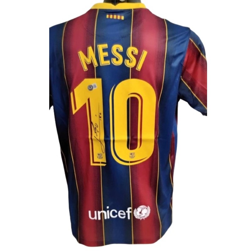 Maglia replica Messi Barcellona, 2020/21 - Autografata