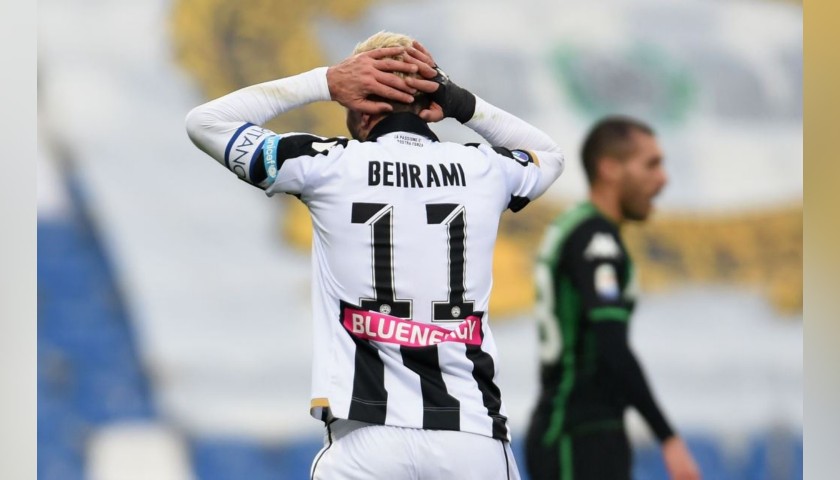 Behrami's Worn Shirt with Special UNICEF Patch, Sassuolo-Udinese