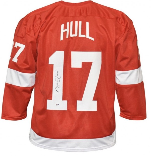 Brett Hull Signed Detroit Hockey Jersey 