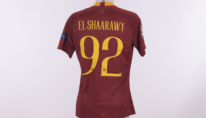 El Shaarawy's Match-Issue Shirt, Roma-Real Madrid CL 18/19
