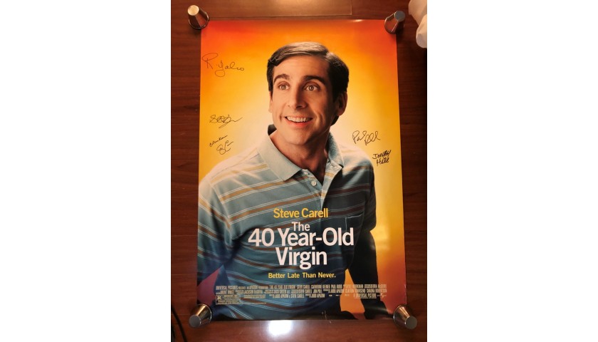40-Year-Old Virgin Poster Signed by Judd Apatow