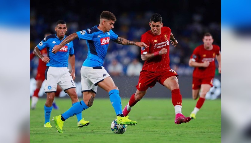 Firmino's Match Shirt, Napoli-Liverpool 2019