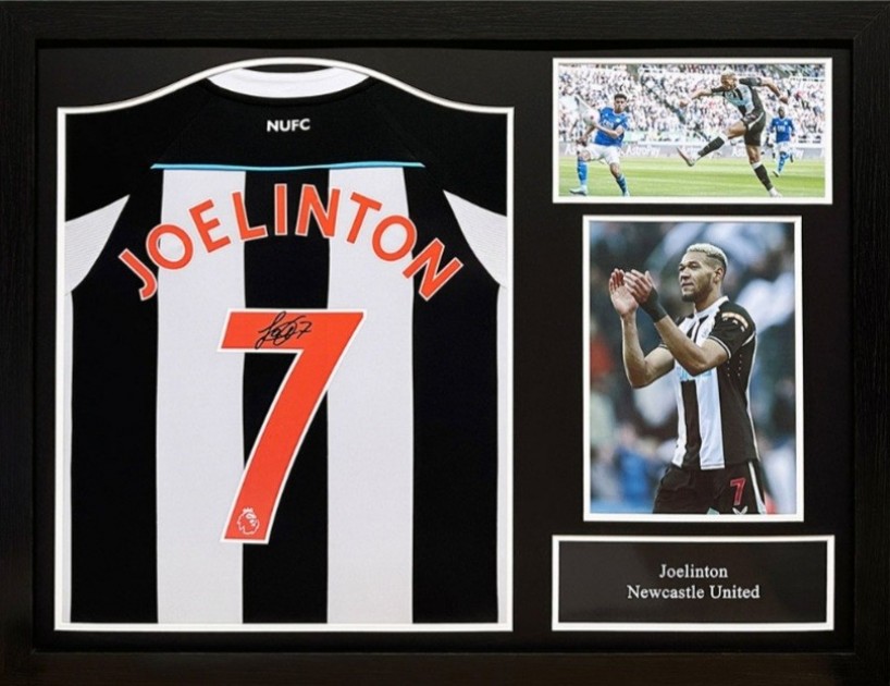 Joelinton Newcastle United Signed and Framed Shirt