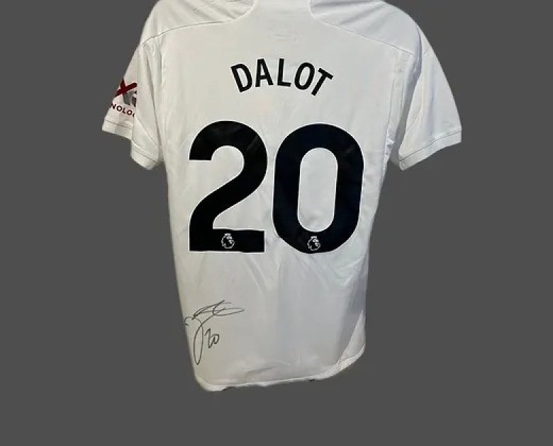 Diogo Dalot's Manchester United 2023/24 Signed and Framed Third Shirt 