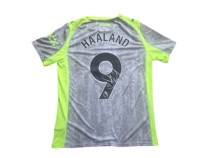 Erling Haaland's Manchester City 2025/26 Signed Official Third Shirt