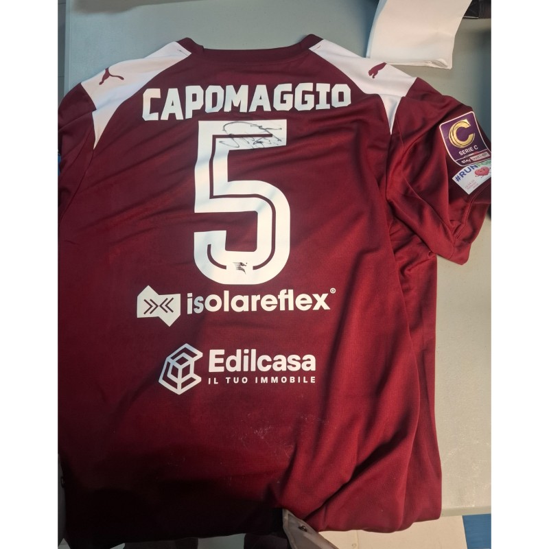 Capomaggio's Signed Unwashed Shirt, Salernitana vs Casarano Calcio 2026 - Run for Meyer