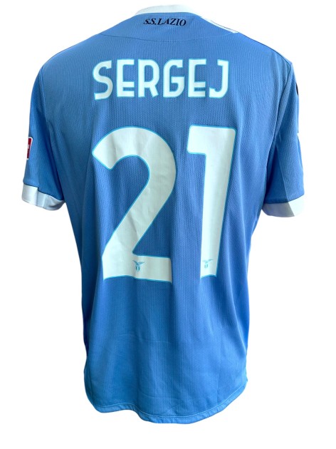 Milinkovic-Savic's Unwashed Shirt Lazio vs Udinese Coppa Italia 2021