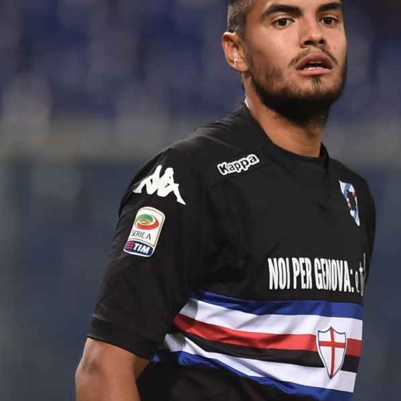 Romero Sampdoria match issued shirt, Serie A 2014/2015