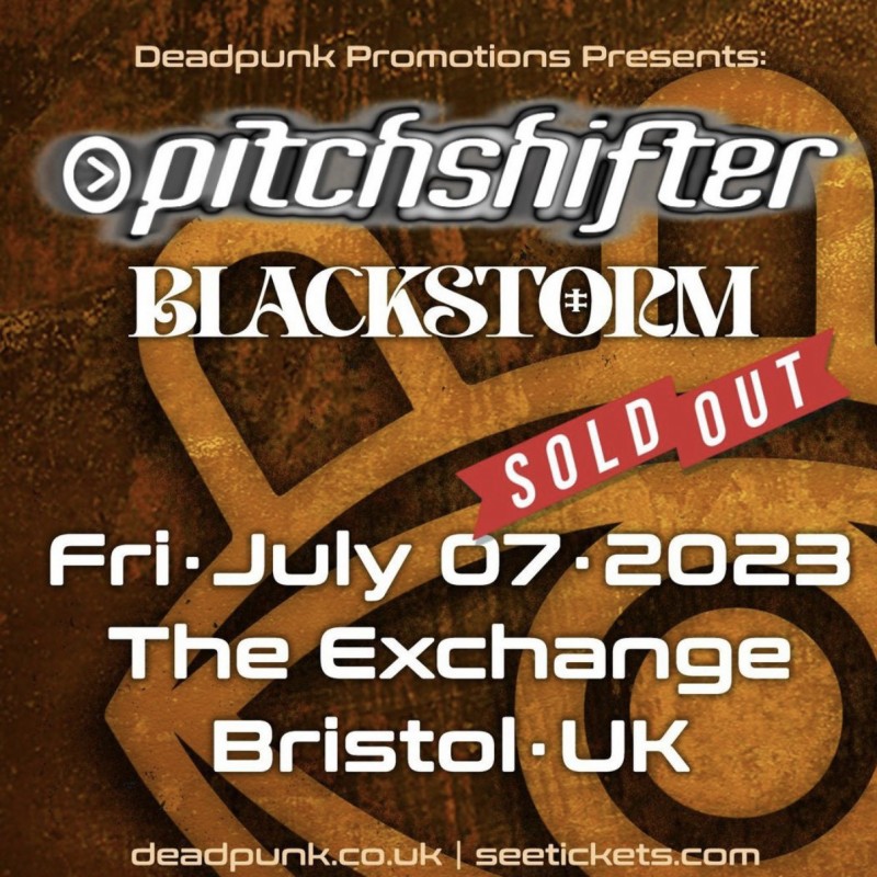 Due biglietti SOLD OUT show Pitchshifter al Bristol Exchange + scaletta autografata