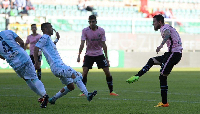 Belli's Match-Worn Palermo-Entella Shirt, 2017/18 Serie B