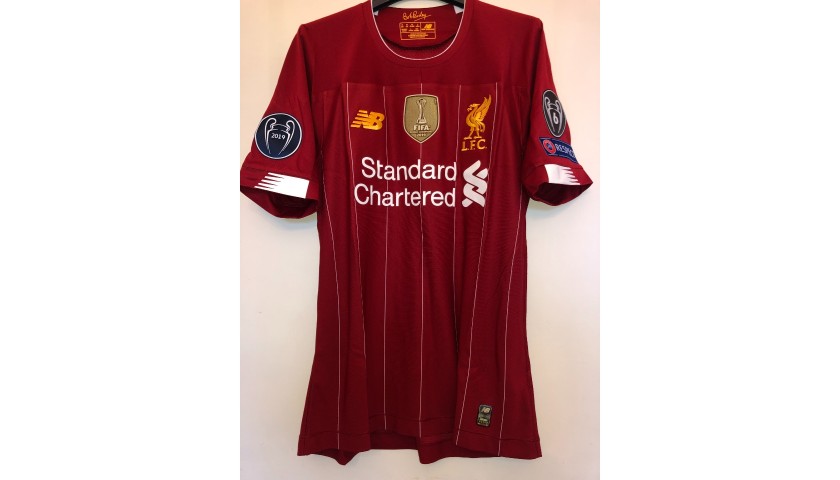 Salah's Liverpool Match-issued Shirt, UCL 2019/20