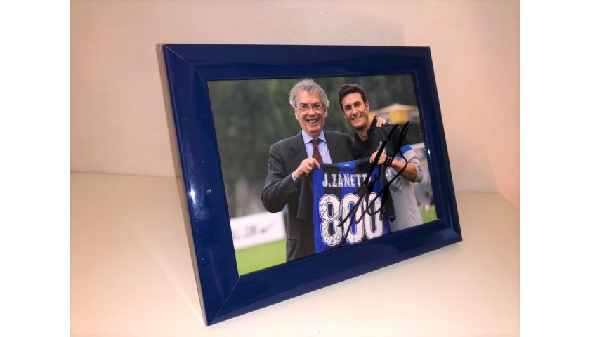 Javier Zanetti Signed Photograph