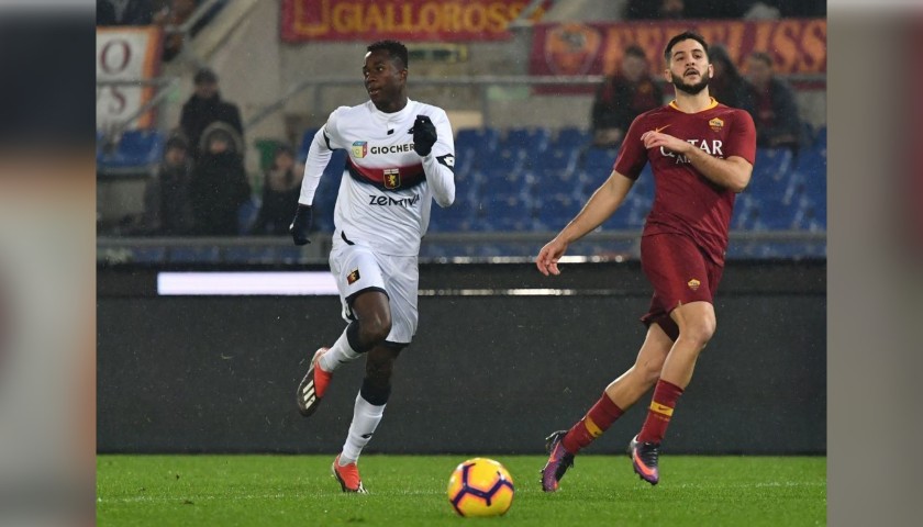 Manolas' Worn and Signed Shirt, Roma-Genoa 2018