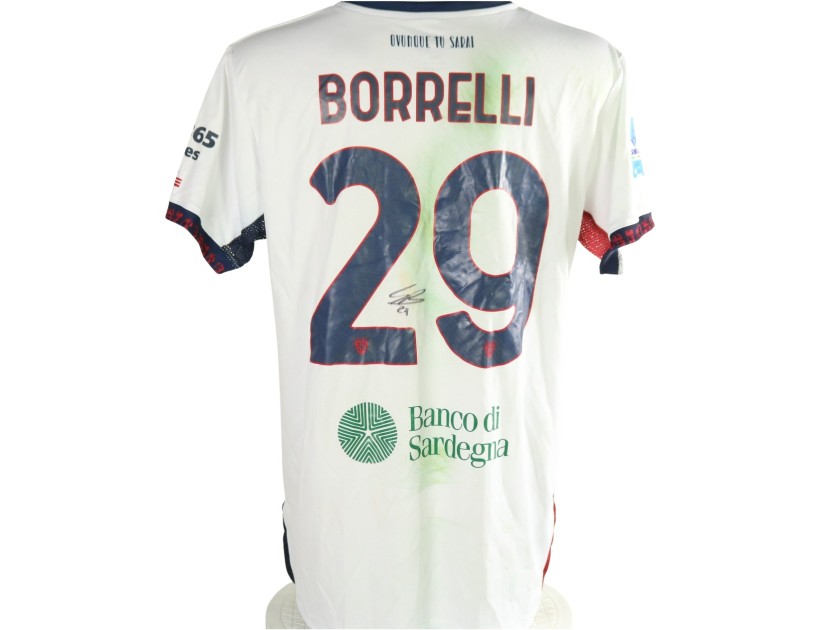 Maglia Borrelli Unwashed Sassuolo vs Cagliari, 2026 - Autografata