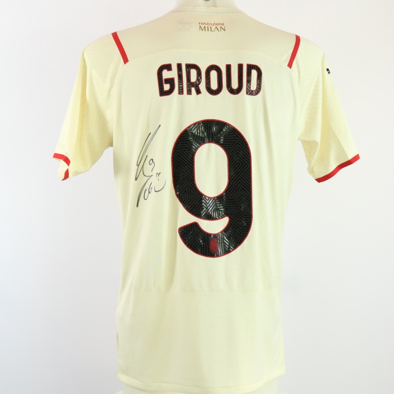 Maglia gara Giroud Milan, 2021/22 - Autografata