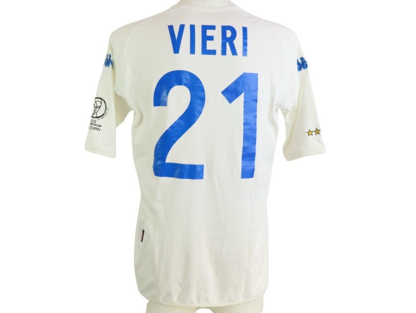 Vieri's Italy Match Shirt, WC 2002