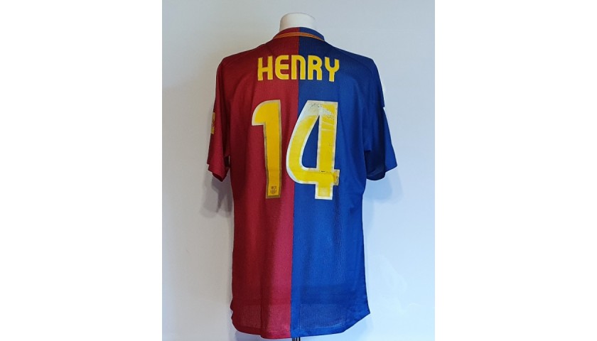 Thierry Henry's FC Barcelona Match Shirt 