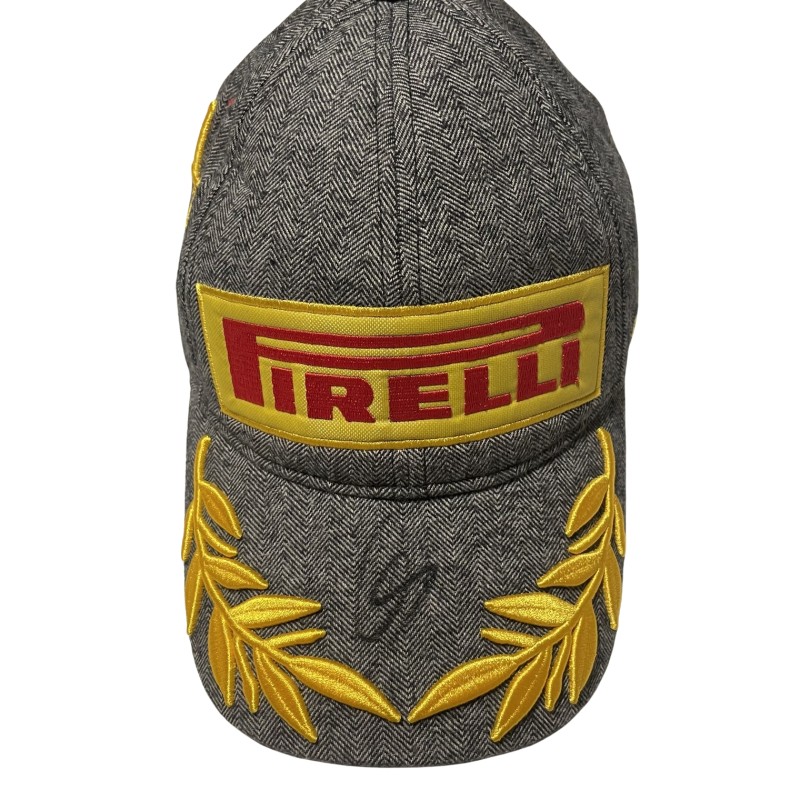 Pirelli Podium 1st Placei Cap, GP Silverstone 2024 - Signed by Lewis Hamilton 