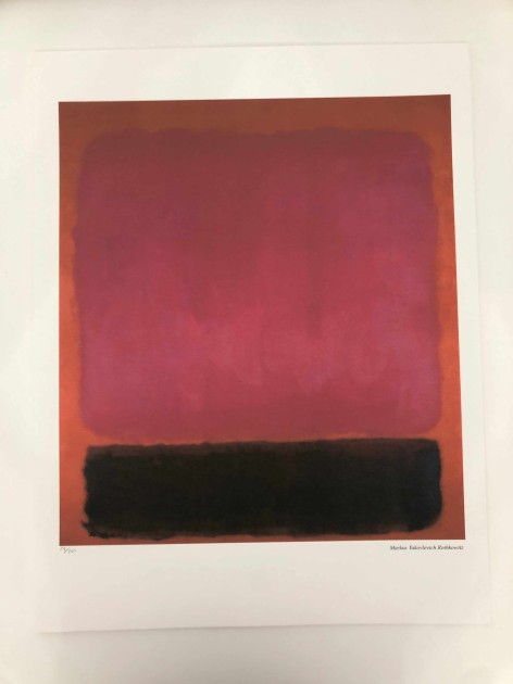 Mark Rothko Signed Offset Lithograph