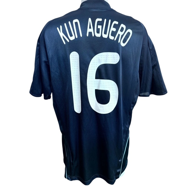 Aguero's Argentina Match-Issued Shirt, Olympic Games 2008