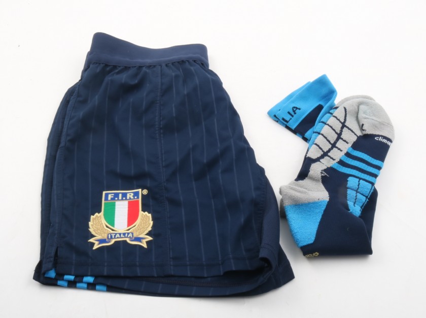 Carlo Canna FIR match issued/worn shorts and socks