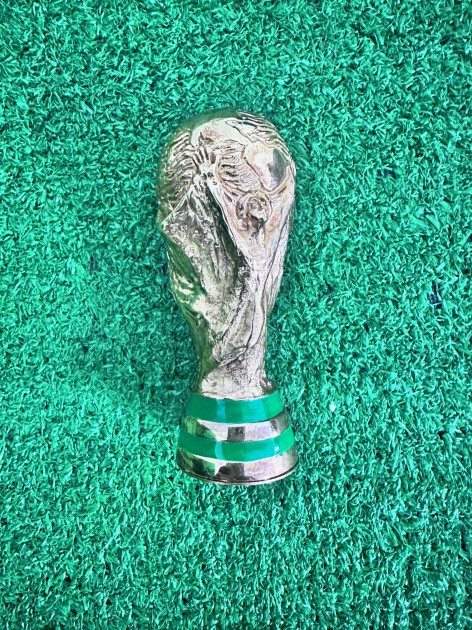 Official Mini World Cup Award with engraved signature of Zambrotta