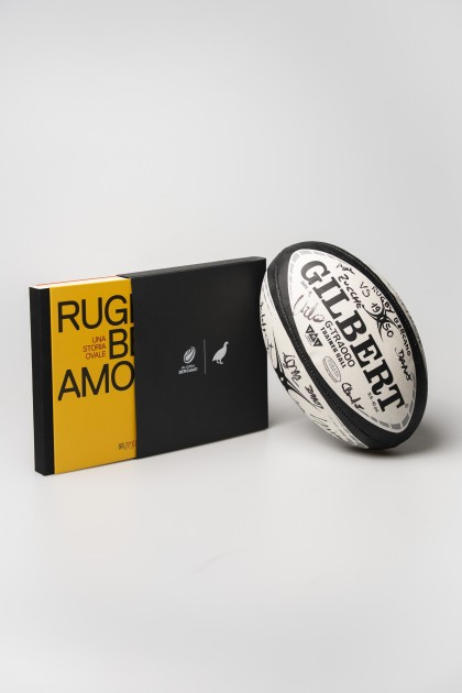 Kit: Signed Ball & “Rugby Bergamo 1950 An Oval Story” Book