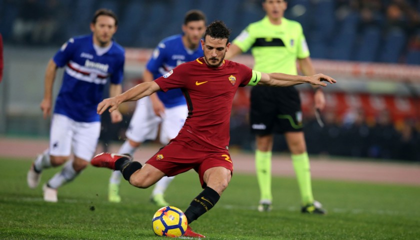 Florenzi's Match-Issued 2017/18 Roma Shorts
