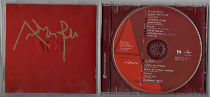 Andrea Bocelli - CD Album Autografato