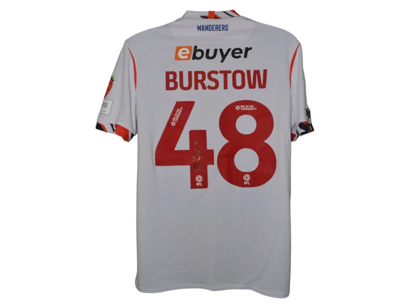 Mason Burstow's Bolton Wanderers 2025/26 Signed Match Worn Shirt, vs AFC Wimbledon 
