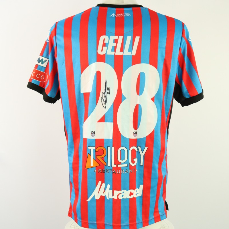 Celli's unwashed Signed Shirt, Catania vs Messina 2024 