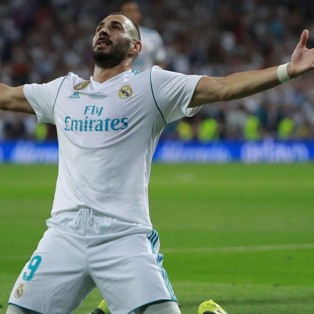 Karim Benzema Signed Official Real Madrid Shirt, 2017/18