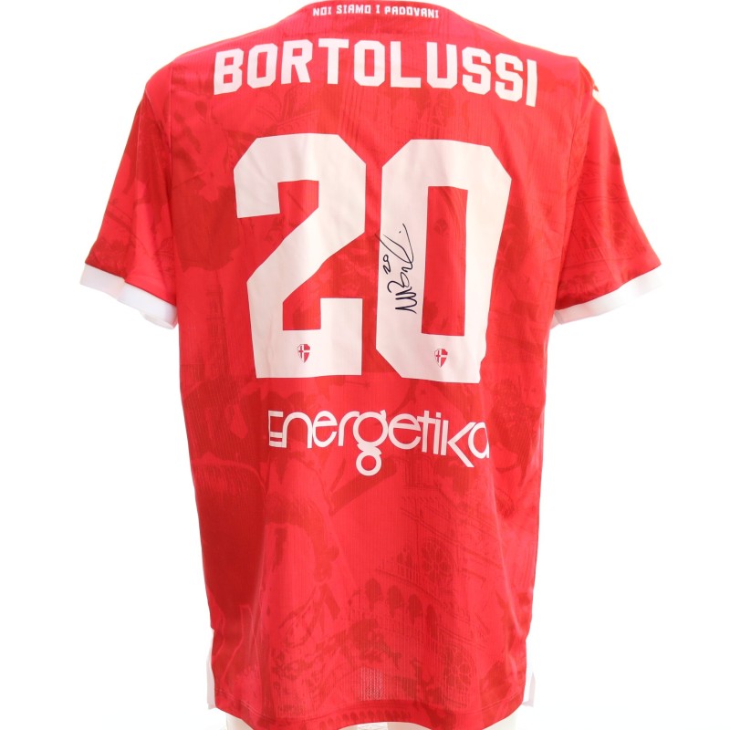 Bortolussi's SIgned Unwashed Shirt, Caldiero Terme vs Padova 2024