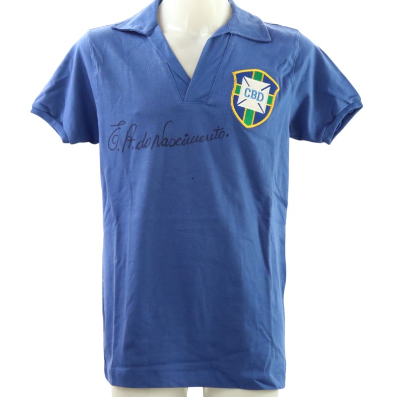 Pele's Brazil Signed Replica Shirt