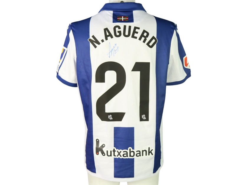 Aguerd's Signed Unwashed Shirt, Real Sociedad vs Valencia 2024