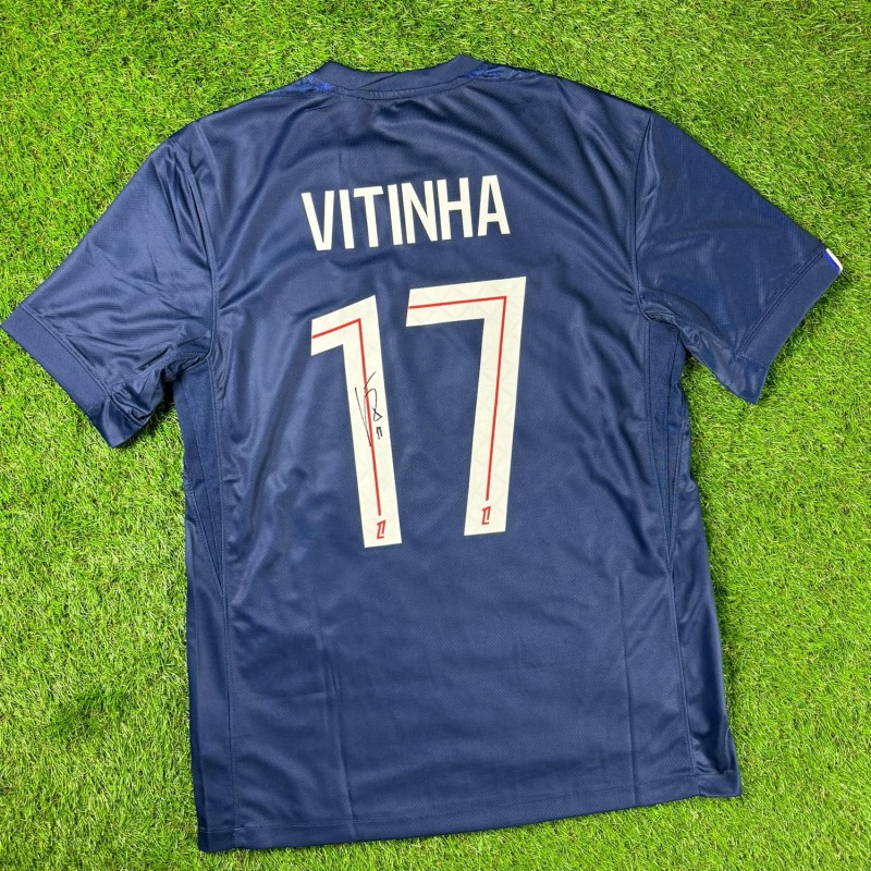 Vitinha's PSG 2025-26 Signed Champions League Football Shirt