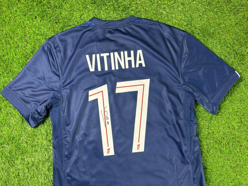 Vitinha's PSG 2025-26 Signed Champions League Football Shirt