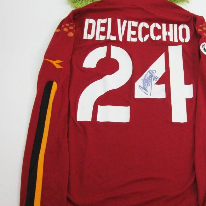 Delvechio Roma match worn shirt Serie A 2003/2004, signed