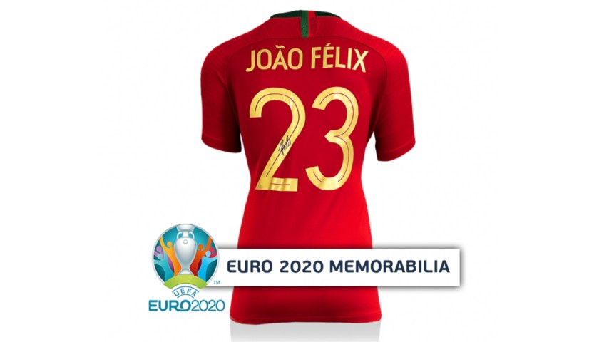 Felix's Portugal Signed Shirt - Official UEFA EURO 2020
