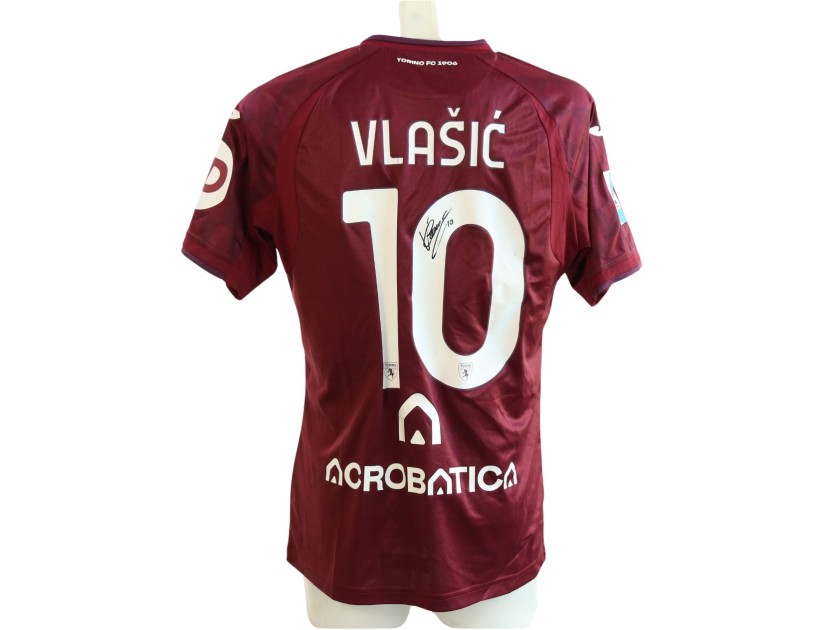 Vlasic's Signed Unwashed Shirt, Torino vs Venezia 2025