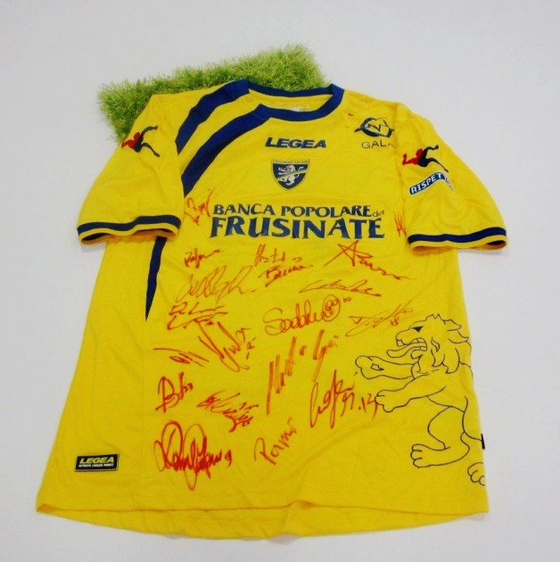 Ciofani Matteo Frosinone match worn/issued shirt, Serie B 2014/2015 - signed