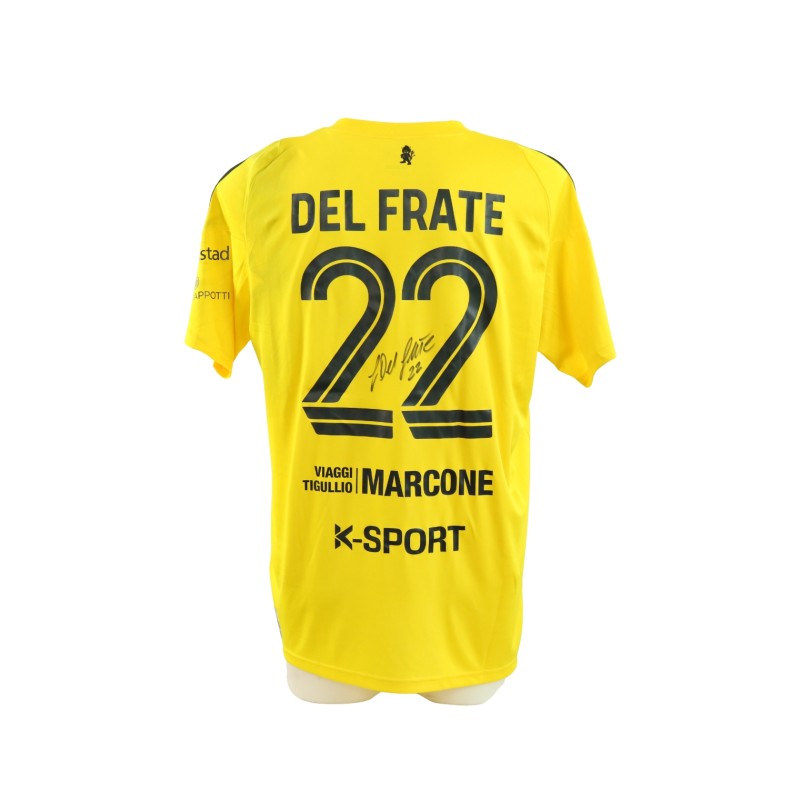 Del Frate's Virtus Entella vs Perugia Signed Unwashed Shirt, 2025