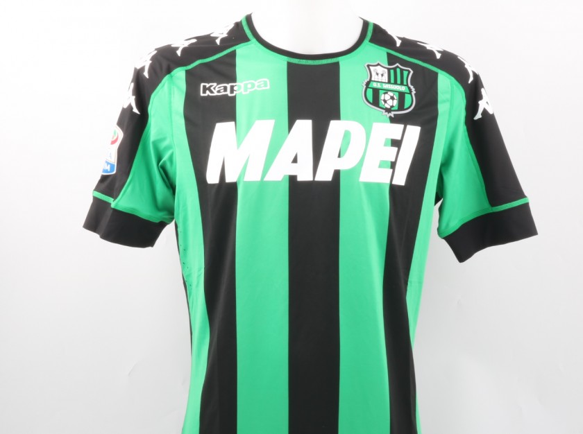 Aquilani Sassuolo Match Worn Shirt, Serie A 2016/17