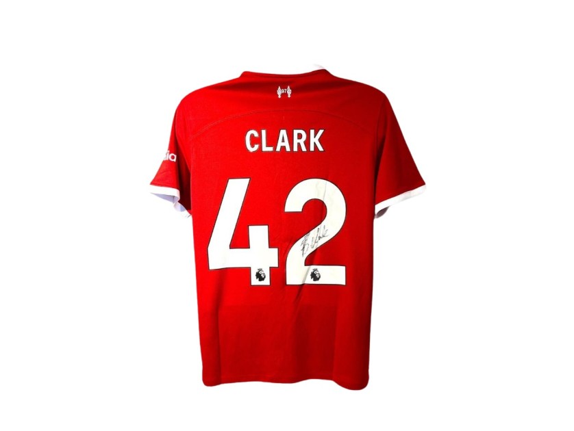 Replica della maglia del Liverpool 2023/24 firmata da Bobby Clark